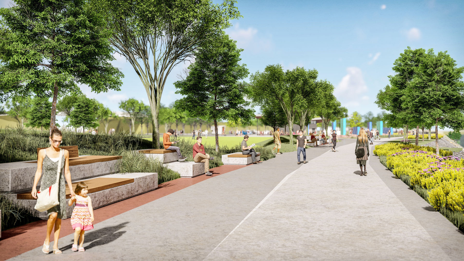 Missouri River riverfront redevelopment rendering